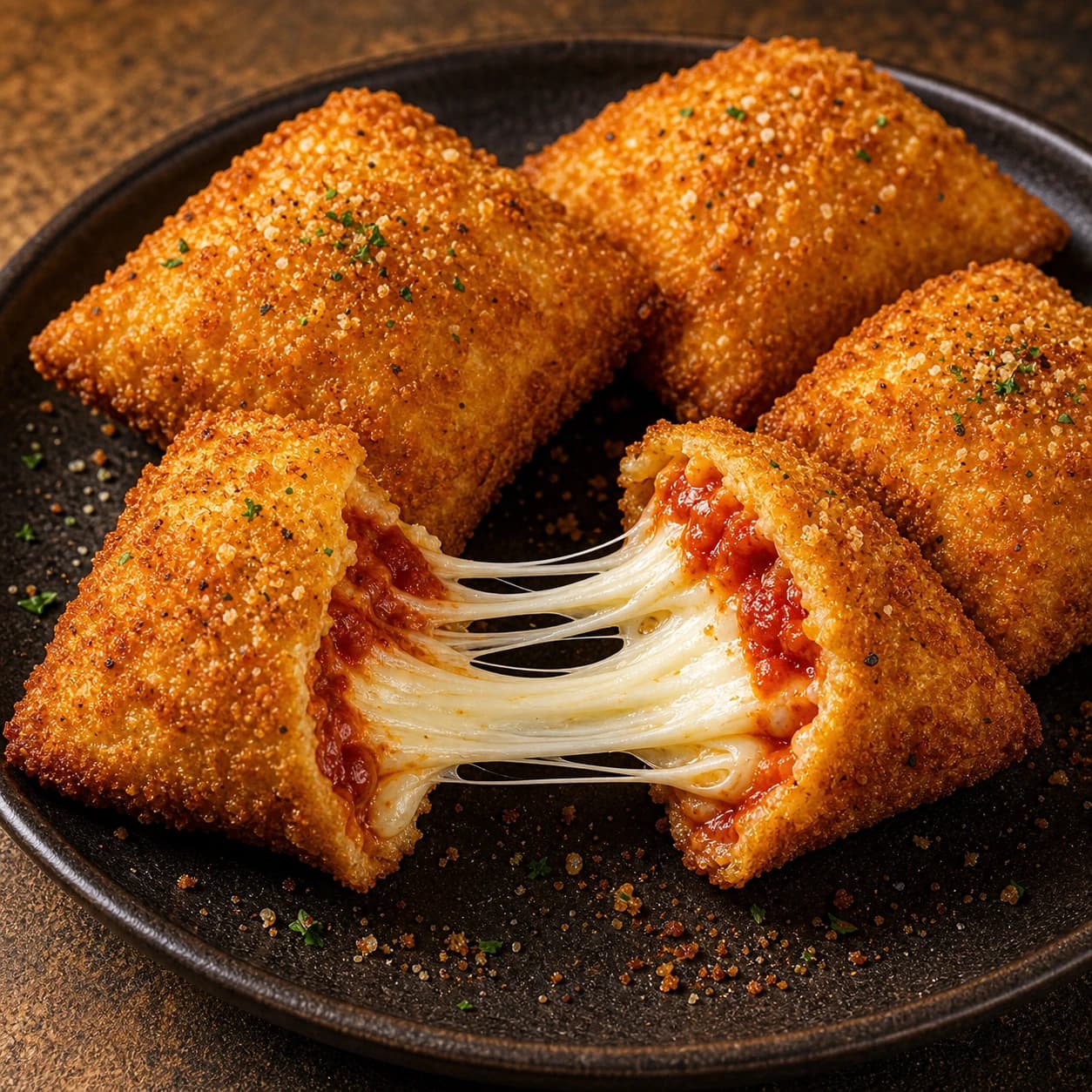 Molten Pizza Pocket Poppers