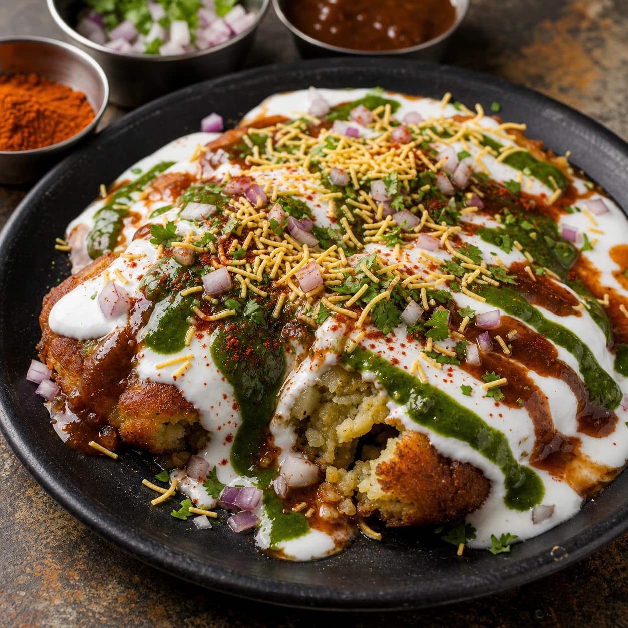 Overload Aloo Tikki Chaat
